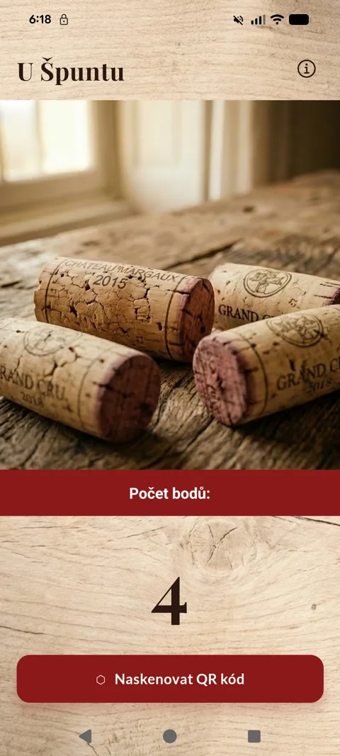 Appka U Špuntu — QR body