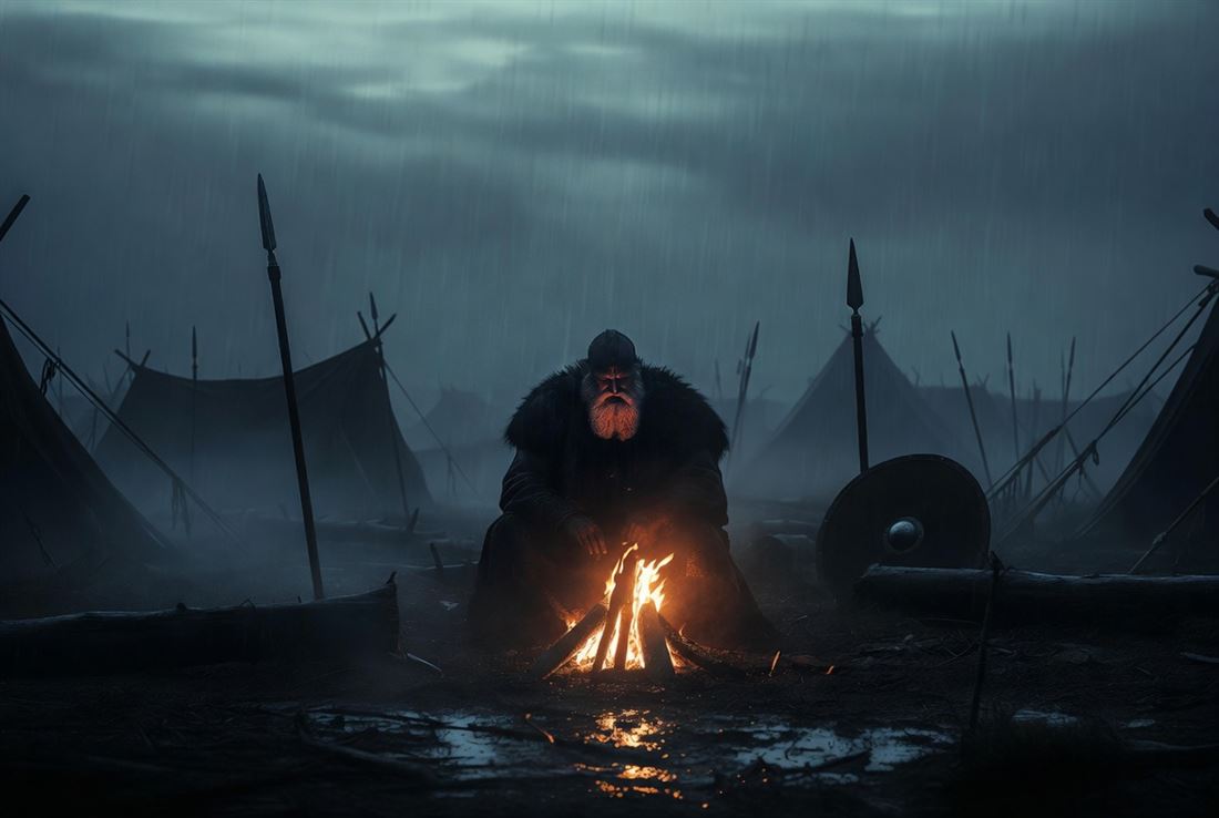HÁR_ BLÓÐØX — starý vypravěč u ohně